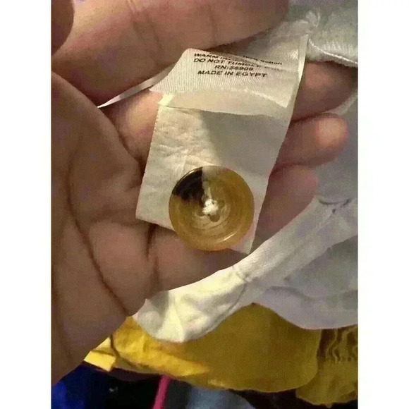 Gianni Bini Tori White Denim Short Sleeve Overall Flight Suit Button Romper XS - Picture 6 of 9